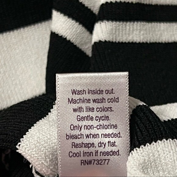 Jennifer Lopez Women's Skirt‎ with Asymmetric Hem, Size L, Black White - Picture 4 of 6